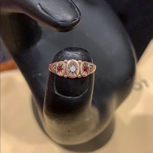 Vintage 10kt Rose Gold Gypsy Ring